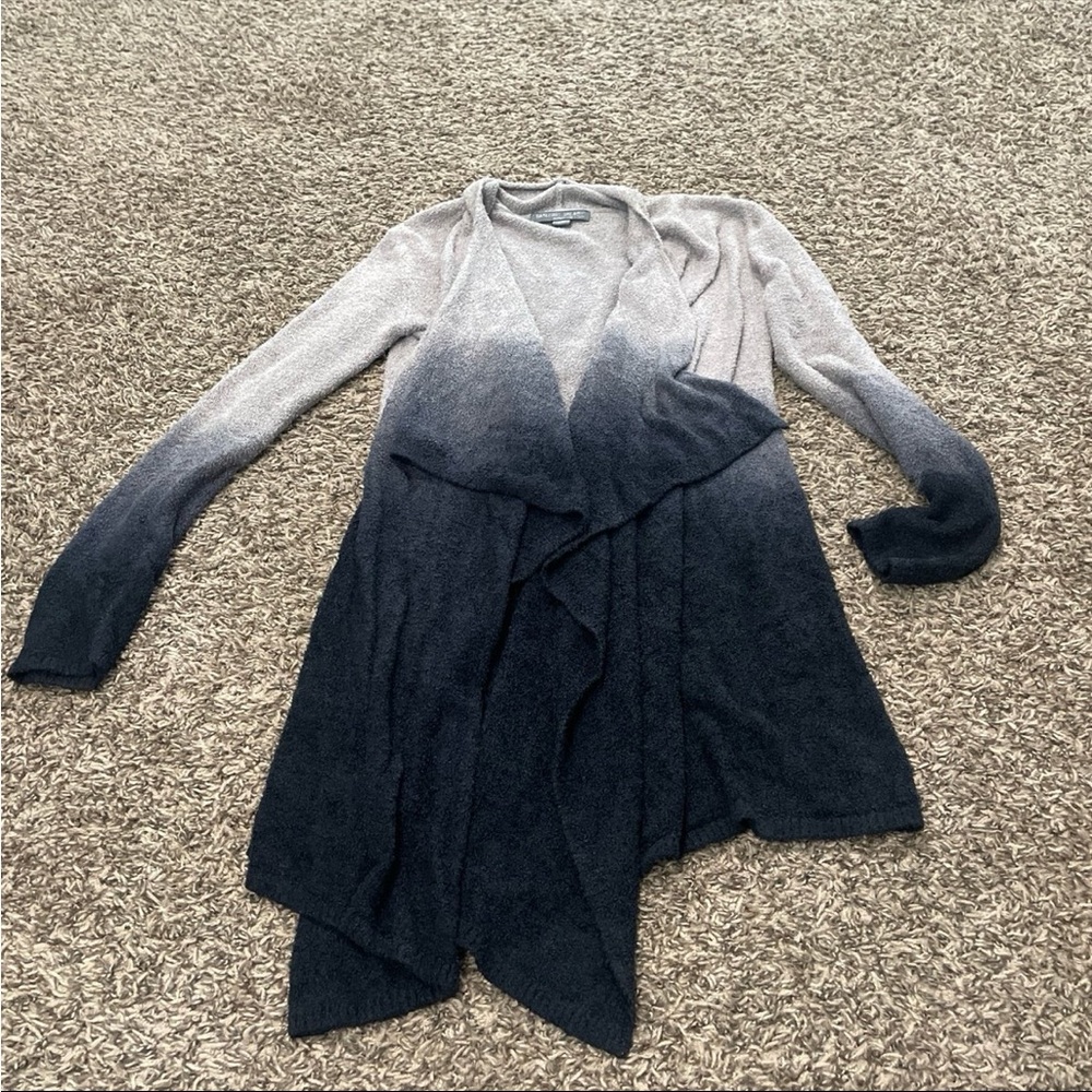 barefoot dreams, cozy, chic light, bamboo, ombre cardigan s/m